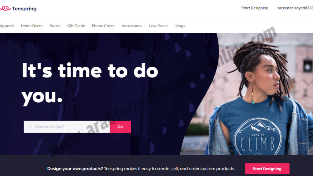 موقع Teespring