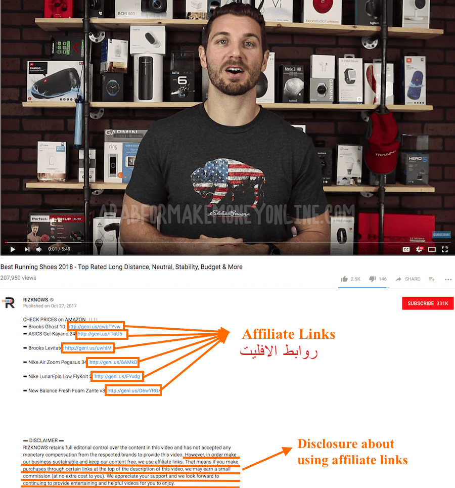 الربح من اليوتيوب